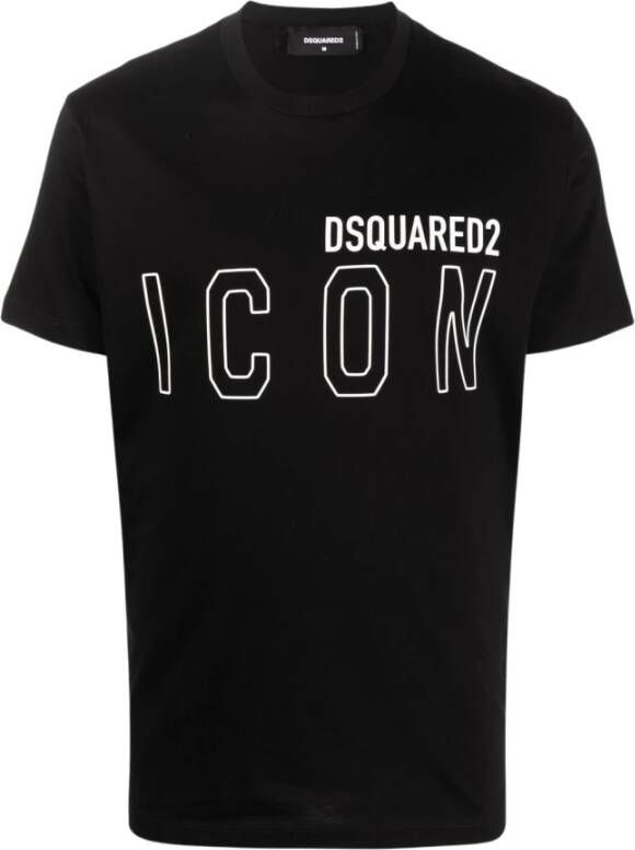 Dsquared2 T-Shirts Zwart Heren