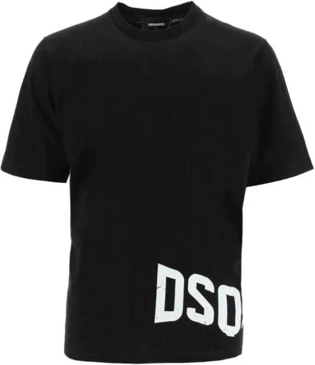 Dsquared2 Heren T-shirt met logo print Black Heren