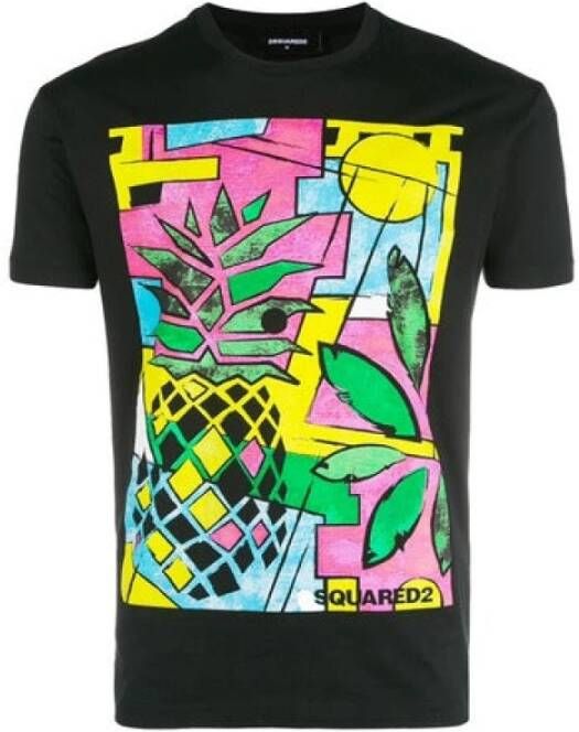 Dsquared2 T-Shirts Zwart Heren