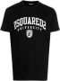 Dsquared2 Universiteitsprint T-shirt en Polo in Zwart Zwarte Cool Fit Tee voor Heren Zwart T-shirt met D2 University Print Zwart Universiteitsprint T-shirt Black Heren - Thumbnail 1