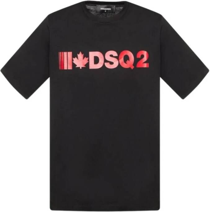 Dsquared2 T-shirt iconisch Zwart Heren