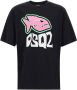 Dsquared2 Skater Fit Katoenen T-Shirt Black Heren - Thumbnail 3