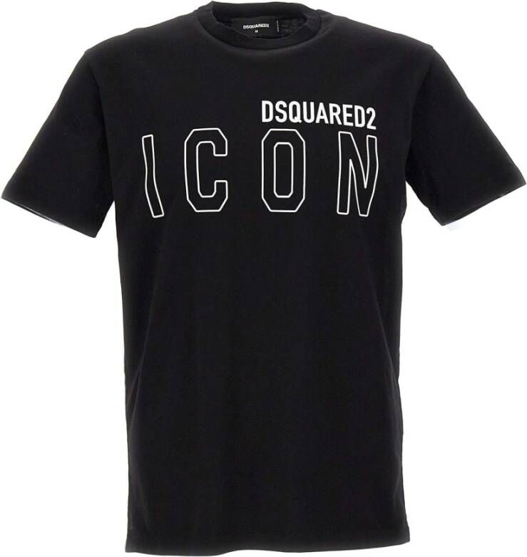 Dsquared2 Zwart Slim Fit Ronde Hals T-Shirt Black Heren - Foto 3