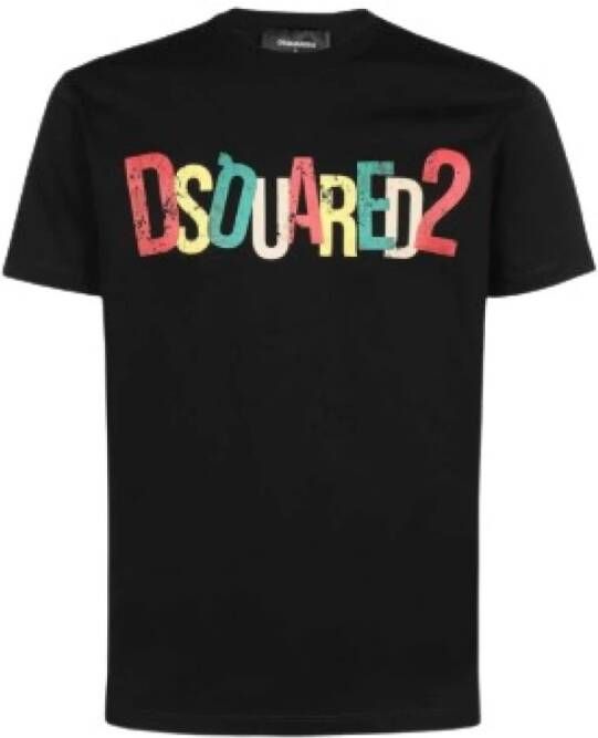 Dsquared2 Cool Fit T-shirt voor casual look Black Heren