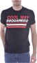 Dsquared2 Katoenen T-shirt met Groot Logo Black Heren - Thumbnail 1