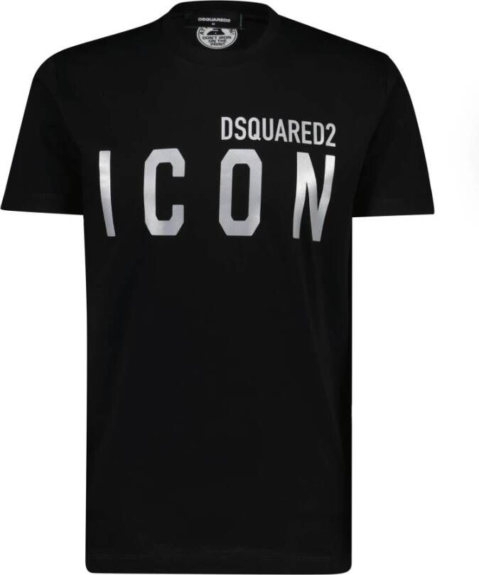 Dsquared2 T-Shirts Zwart Heren