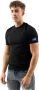 Dsquared2 Zwarte en blauwe katoenen T-shirt met logo patches Black Heren - Thumbnail 1