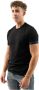 Dsquared2 Heren T-shirt van katoen en elastaan zwart met kenmerkende zoom Zwart Heren - Thumbnail 4