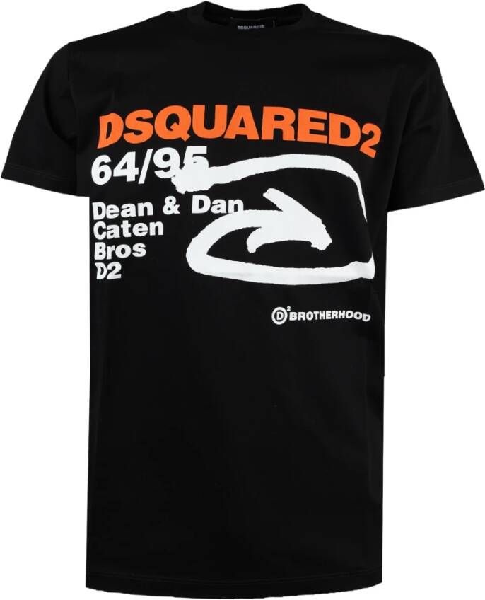 Dsquared2 Katoenen T-Shirt Black Heren