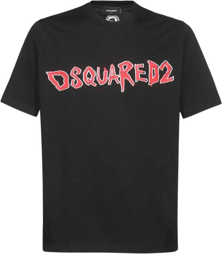 Dsquared2 Katoenen T-Shirt Black Heren