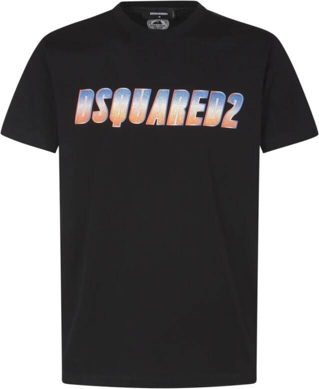 Dsquared2 Zwarte Cool Fit Tee Shirts Black Heren