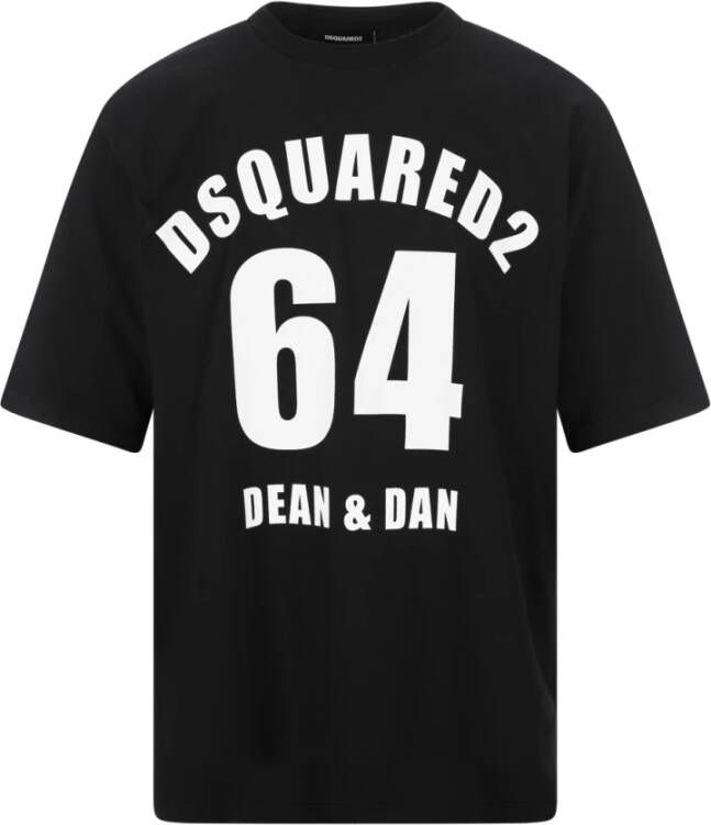 Dsquared2 T-shirts en Polos Zwart Black Heren