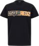 Dsquared2 Zwarte Logo Front Crewneck T-shirts en Polos Black Heren - Thumbnail 1