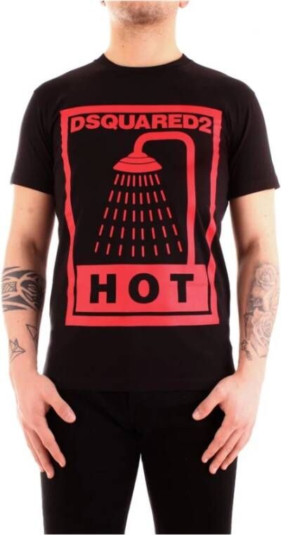 Dsquared2 Zwarte Cool Fit Heren T-shirt Zwart Heren