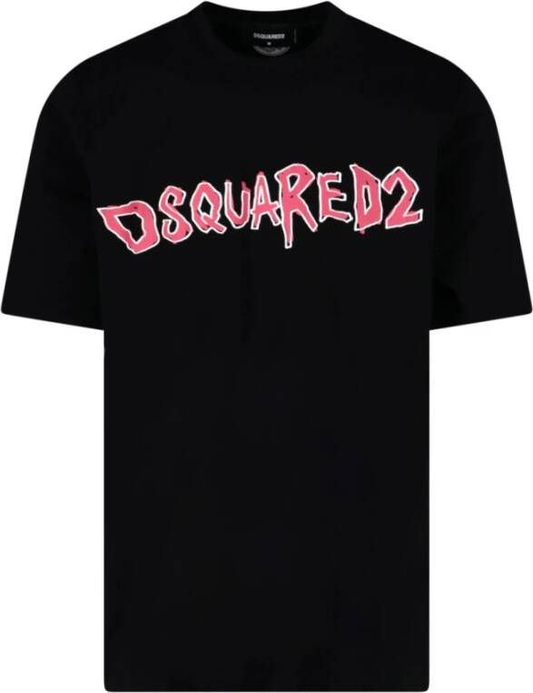 Dsquared2 Katoenen T-Shirt Black Heren