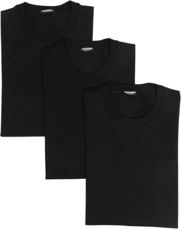 Dsquared2 T-shirts Zwart Heren