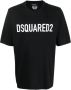 Dsquared2 Zwarte losse pasvorm T-shirt met print Black Heren - Thumbnail 1