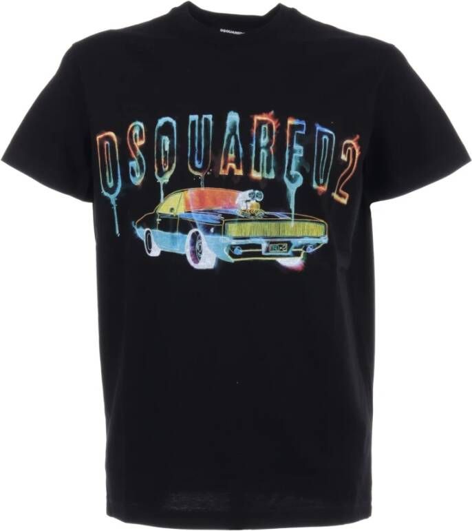 Dsquared2 T-Shirts Zwart Heren
