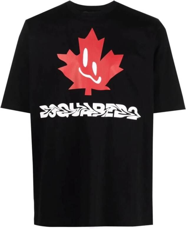 Dsquared2 T-Shirts Zwart Heren