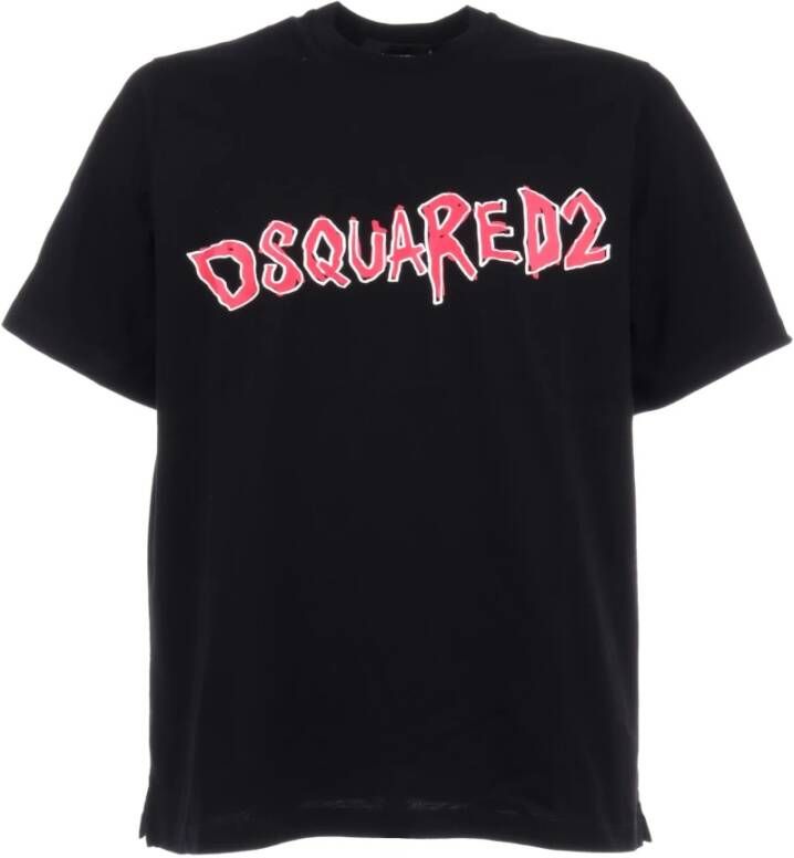 Dsquared2 Katoenen T-Shirt Black Heren