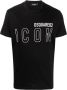 Dsquared2 Zwart Slim Fit Ronde Hals T-Shirt Black Heren - Thumbnail 1