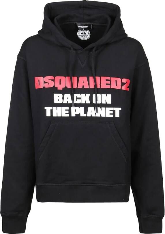 Dsquared2 Terug op Planeet Hoodie Zwart Unisex