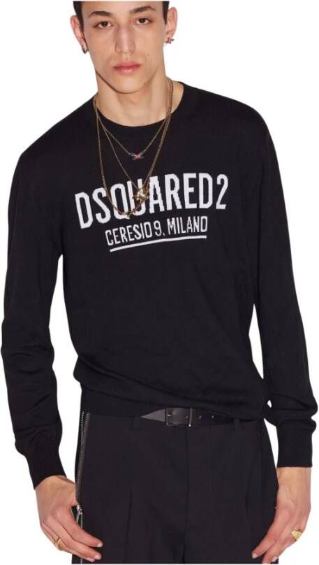 Dsquared2 Tops met lange mouwen Zwart Heren