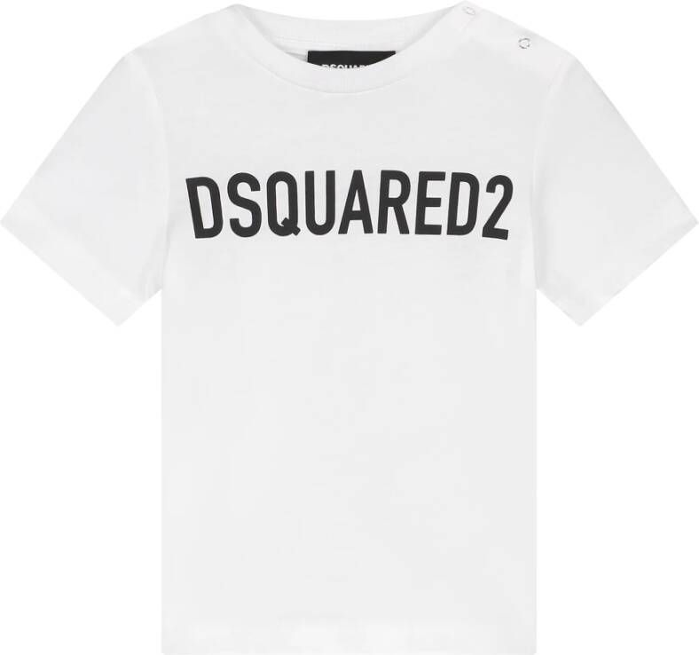 DSQUARED2 KIDS T-shirt met logoprint Wit