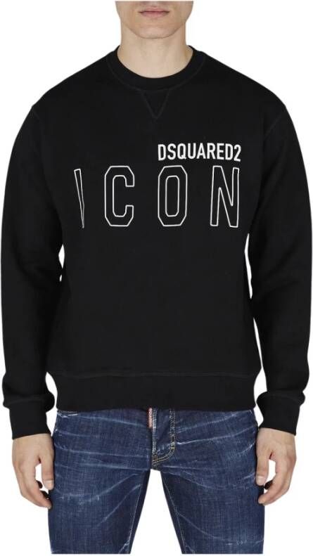 Dsquared2 Trainingsshirt Zwarte Sweatshirt voor Heren Zwart Heren