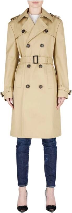 Dsquared2 Trench Coats Bruin Dames