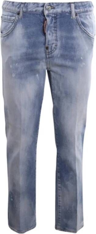 Dsquared2 Trendy Cropped Jeans Blauw Dames