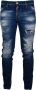 Dsquared2 Trendy Slim-Fit Faded Jeans Blauw Heren - Thumbnail 1