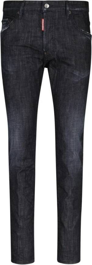 Dsquared2 Comfortabele Slim-fit Jeans voor Heren Black Heren