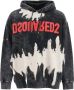 Dsquared2 Omgekeerde Tie-Dye Hoodie met Verontruste Details Gray Heren - Thumbnail 3