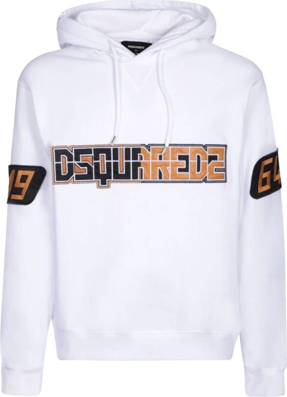 Dsquared2 Trendy Zwarte Sweatshirt met Logo Print Zwart Heren