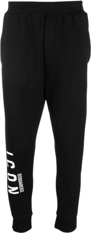Dsquared2 Sportkleding Fleece-gevoerde Broek Black Heren - Foto 7