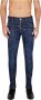 Dsquared2 Slim-Fit Blauwe Jeans met Verweerde Details Blauw Heren - Thumbnail 11