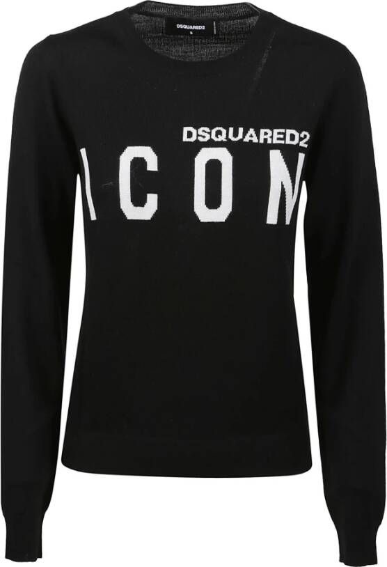 Dsquared2 Trui met ronde hals Zwart Dames