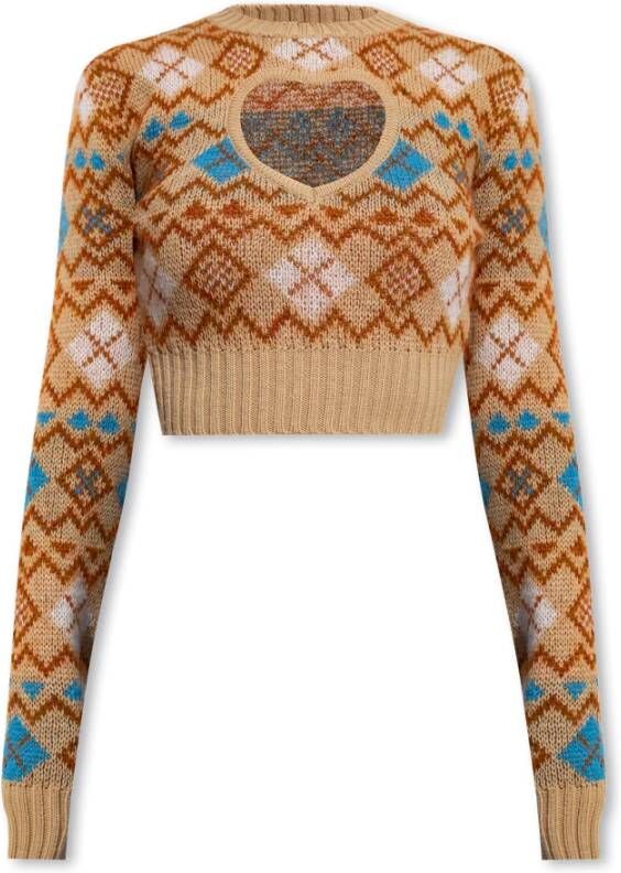 Dsquared2 Vintage Shetland Sweater Meerkleurig Dames