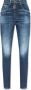 Dsquared2 Donkere Schone Was Hoge Taille Twiggy Jeans Blue Dames - Thumbnail 1