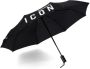 Dsquared2 Iconische Zwarte Paraplu Blijf Stijlvol en Beschermd Zwart Heren - Thumbnail 7