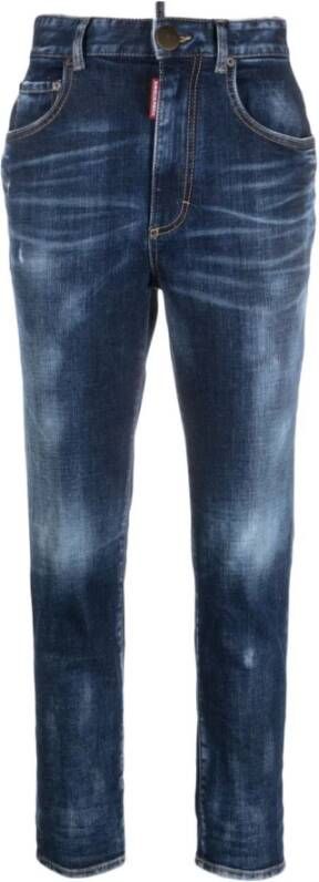 Dsquared2 Upgrade je denimstijl met stijlvolle slim-fit jeans Blauw Dames