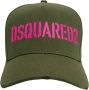 Dsquared2 Urban Stijl Pet in Khaki Groen met Levendig Logo Groen Heren - Thumbnail 1