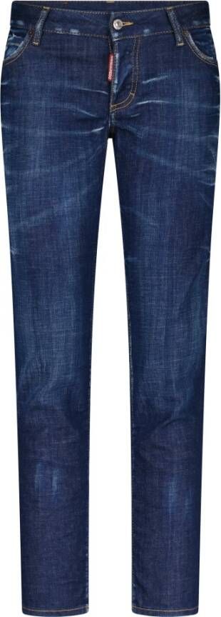 Dsquared2 Used-wash Slim-fit Jeans Blauw Heren