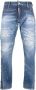 Dsquared2 Versleten Slim-Fit Blauwe Jeans Blauw Heren - Thumbnail 3