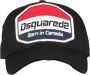 Dsquared2 Verstelbare Zwarte Logo-Geborduurde Baseballpet Black Heren - Thumbnail 1