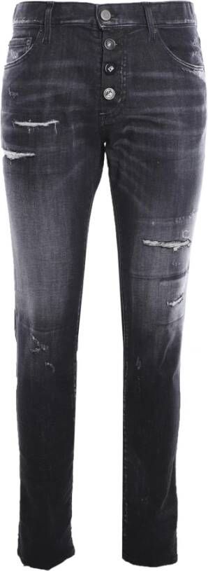 Dsquared2 Vervaagde-effect slanke jeans Zwart Heren