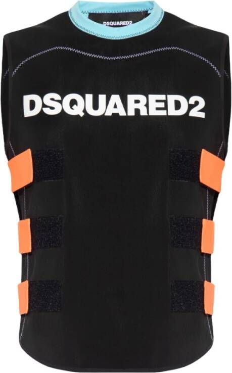 Dsquared2 Vest met logo Zwart Heren
