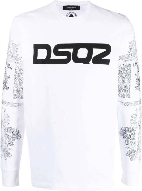Dsquared2 Vintage Logo Sweatshirt White Heren
