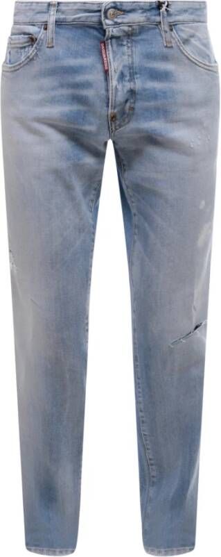 Dsquared2 Vintage Wash Slim-fit Jeans Blauw Heren